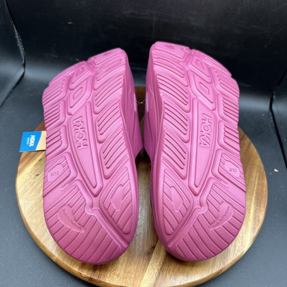 Hoka Men's Size 10 Ora Recovery 3 Beet Root Purple Comfort Slide Sandal Shoes - Picture 6 of 7